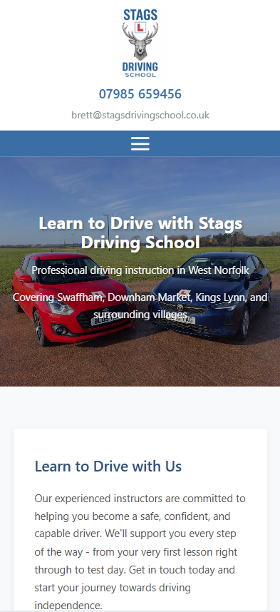 Stags Driving School iPhone View